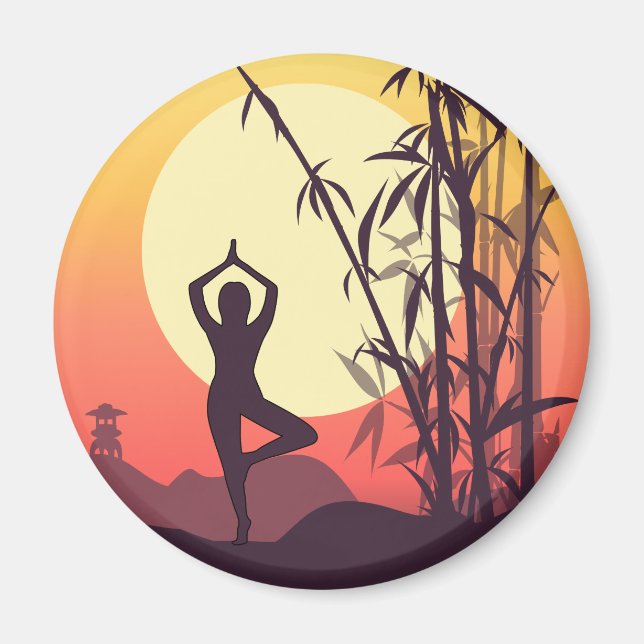 Imã Yoga Sunset Love (Frente)