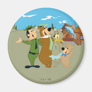 Imã Yogi Bear e Amigos Warm Bem-vindos