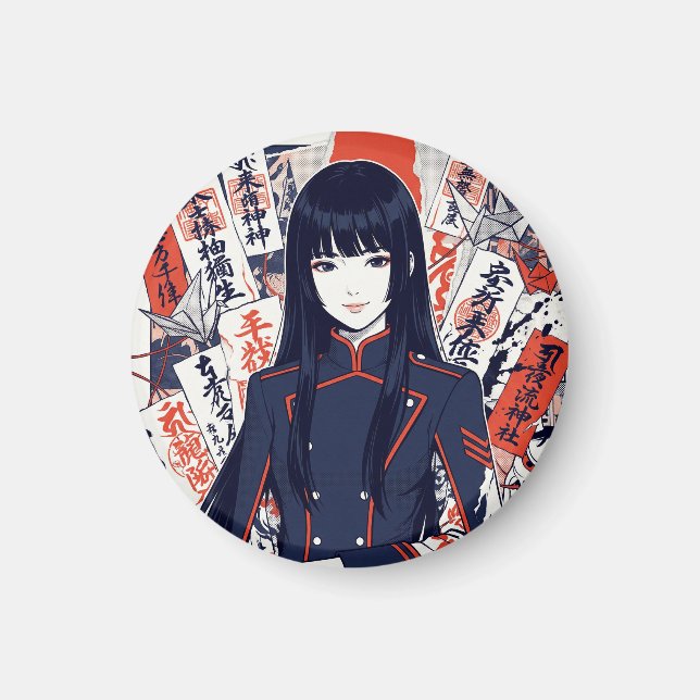 Imã Yokai and protective talismans depicted in a Japan (Frente)