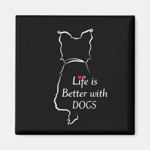 Imã Yorkie Life É Melhor Com O Tema De Cachorro De Cam