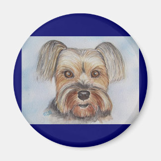 Imã yorkie magnet de pintura personalizada