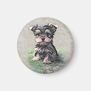 Imã Yorkie, pãozinho, animal de estimação