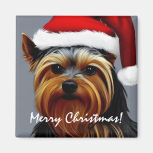 Imã Yorkshire Terrier Christmas