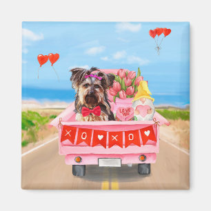 Imã Yorkshire Terrier Dog Dia de os namorados Truck He