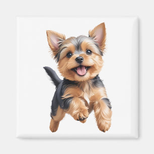 Imã Yorkshire Terrier Happy Brincadeira Brincadeira Jo