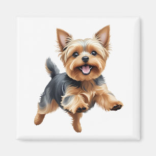 Imã Yorkshire Terrier Happy Brincadeira Brincadeira Jo
