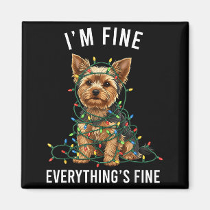 Imã Yorkshire Terrier Natal Estou Bem Tudo Está