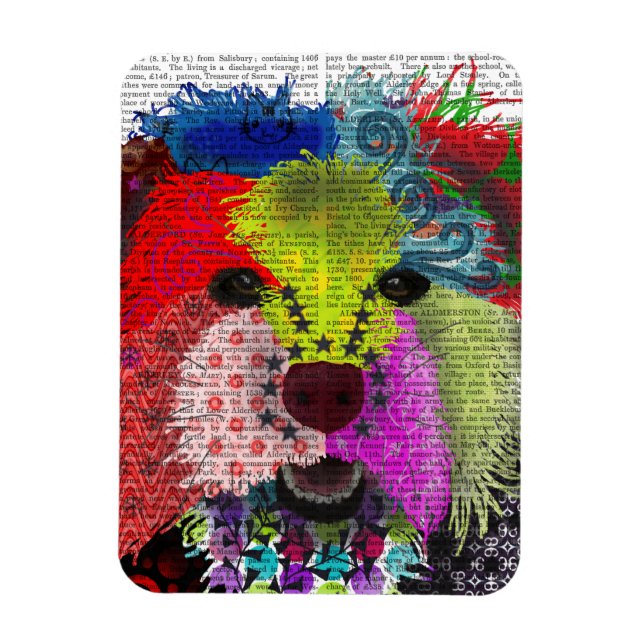 Ímã Yorkshire Terrier - Patchwork (Vertical)