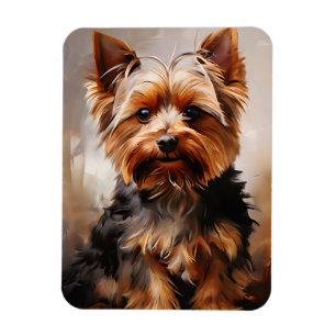 Ímã Yorkshire Terrier Realismo Art Retrait