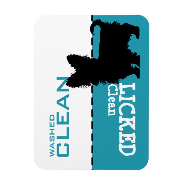 Ímã Yorkshire terrier Yorki Dishwasher - Sinal de Magn (Vertical)