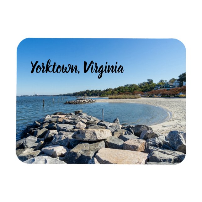 Ímã Yorktown Beach na Virgínia (Horizontal)