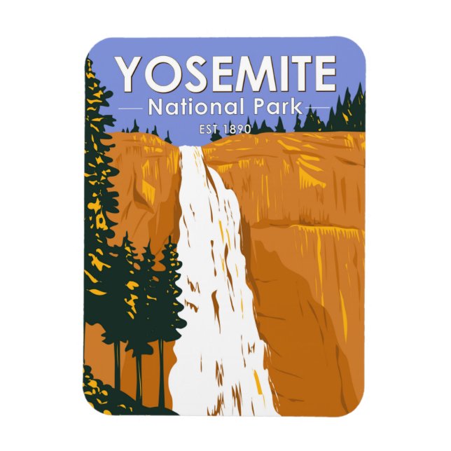 Ímã Yosemite National Park Nevada Falls California (Vertical)