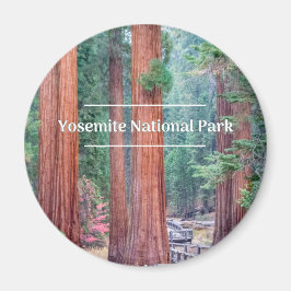Imã Yosemite National Park Round Magnet
