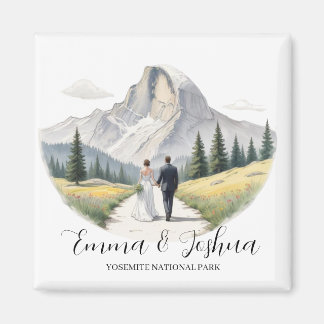 Imã Yosemite National Park Wedding Magnet - Personaliz