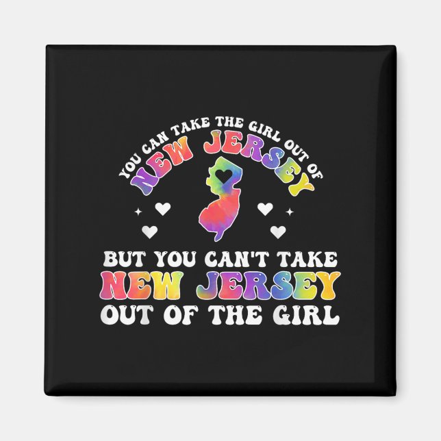 Imã You Can’t Take New Jersey Out Of The Girl Fun Tie- (Frente)