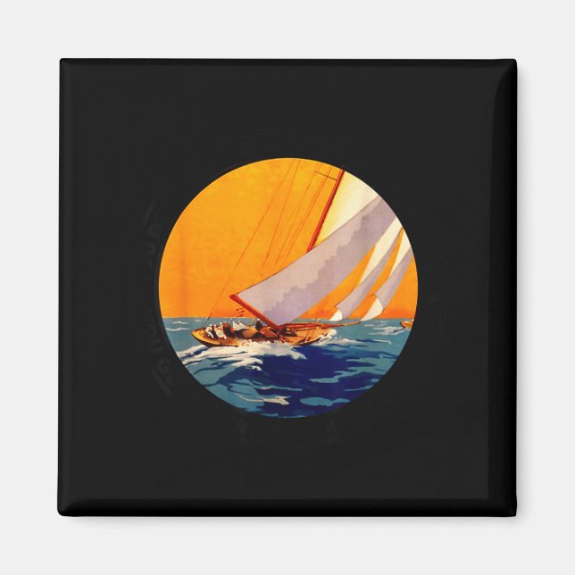 Imã You Don't Stop Sailing When You Get Old Funny Old  (Frente)