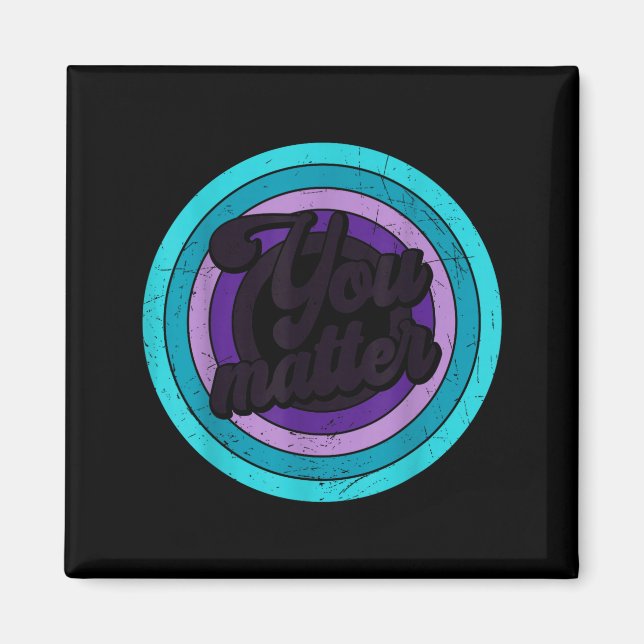 Imã You Mental Health Message Suicicde Awareness  (Frente)