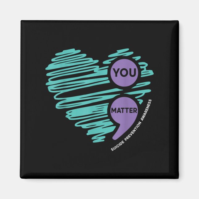 Imã You Semicolon Suicide Prevention Awareness Month  (Frente)