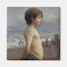 Imã Young Boy at the Beach (por Jules Bastien-Lepage)