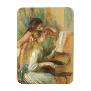 Ímã Young Girls in Piano por Pierre Renoir
