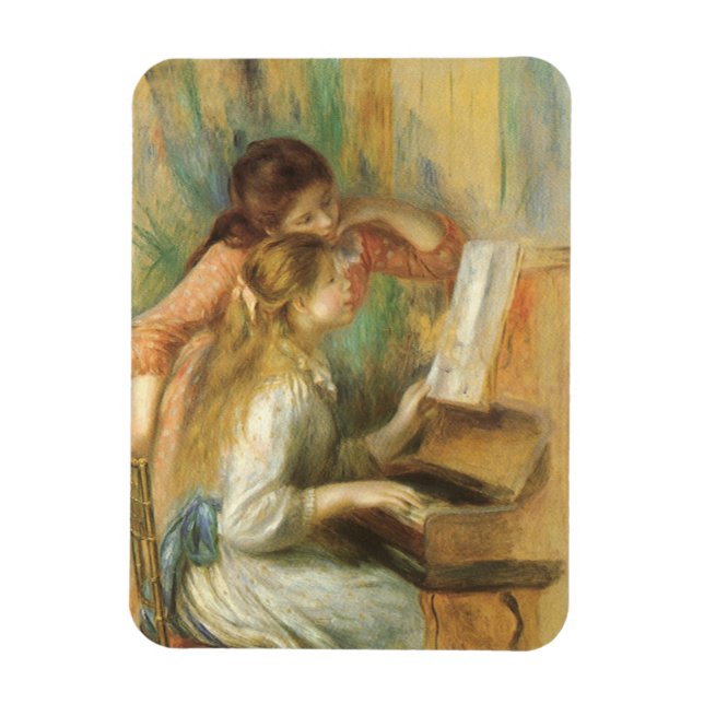 Ímã Young Girls in Piano por Pierre Renoir (Vertical)