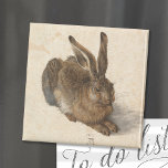 Imã Young Hare | Albrecht Dürer<br><div class="desc">Young Hare (1502),  do artista alemão Albrecht Dürer. Arte original é uma pintura de aquarela de estudo da natureza de um coelho marrom. Use as ferramentas de design para adicionar texto personalizado ou personalizar a imagem.</div>