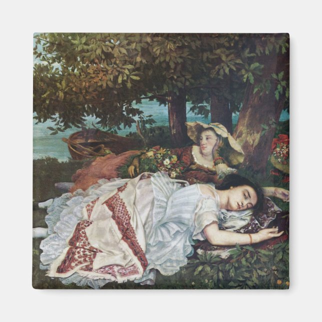 Imã Young Ladies on the Banks of the Seine (Summer) (Frente)