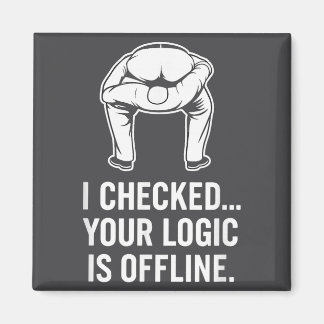Imã Your Logic Is Offline Funny Sarcasm 