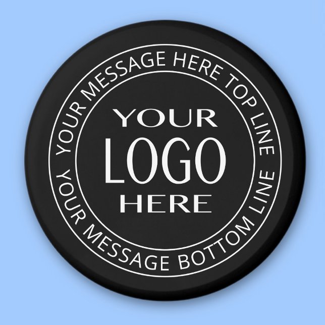 Imã Your Own Logo & Customizable Circular Text (Criador carregado)