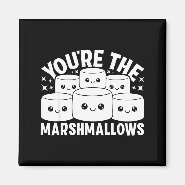 Imã You're The Marshmallows To My Hot Cocoa Valentine' (Frente)