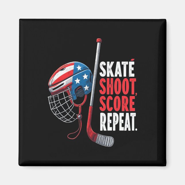 Imã Youth Usa Ice Hockey Jersey Ice Boys Hockey Birthd (Frente)