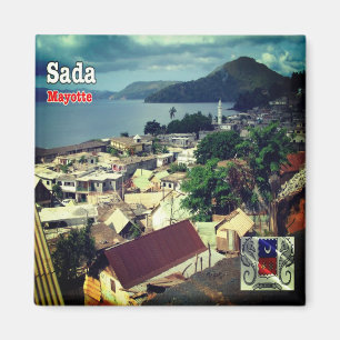 Imã YT - Mayotte - Vista de Sada incluindo Mesquita