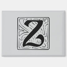 Z Monogramm schwarz