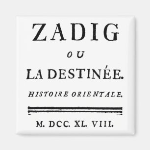 Imã Zadig, ou O Livro do Destino - Descartes