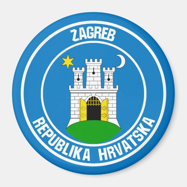 Imã Zagreb Round Emblem (Frente)