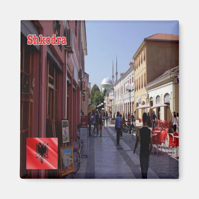 Imã zAL006 SHKODËR centro Albânia, frigorífico (Frente)