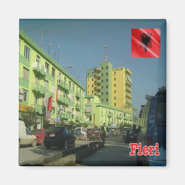 Imã zAL008 FIER Albânia, frigorífico (Frente)