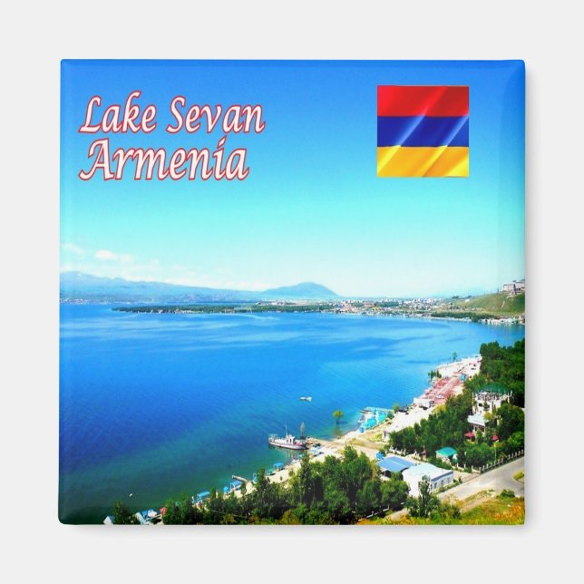 Imã zAM004 LAKE SEVAN Gegharkunik, Armênia, Magnet (Frente)
