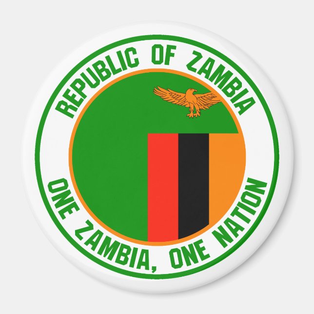 Imã Zâmbia Round Emblem (Frente)