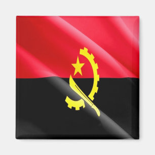 Imã zAO002 ANGOLA WAVING FLAG, África, frigorífico