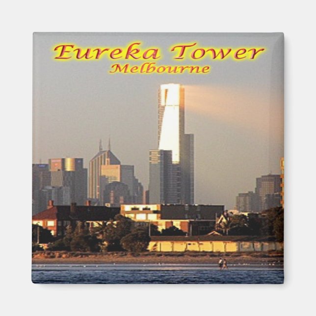 Imã zAU053 MELBOURNE, EUREKA TOWER, Austrália, Fridge (Frente)