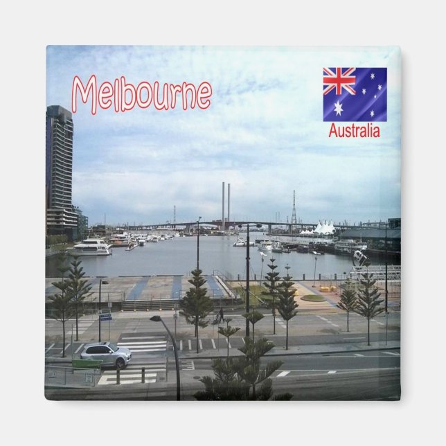 Imã zAU071 MELBOURNE, Austrália, Oceânia, frigorífico (Frente)