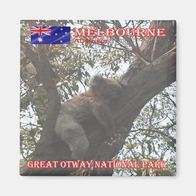 Imã zAU074 MELBOURNE, Excelente Otway, Austrália, Frid (Frente)