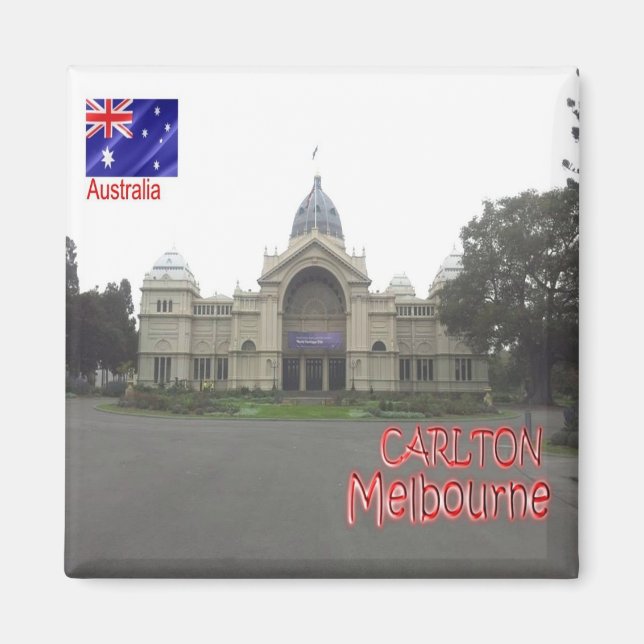 Imã zAU077 CARLTON, MELBOURNE, Austrália, Fridge (Frente)