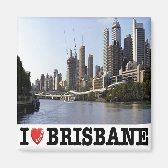 Imã zAU106 BRISBANE I Love, Austrália, Oceânia, frigor (Frente)