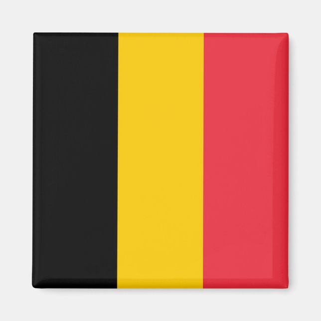 Imã zBE001 BELGIAN FLAG Belgium - Frigorifico (Frente)
