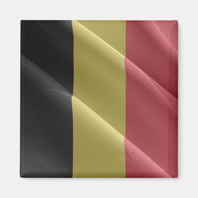 Imã zBE002 BELGIAN waving FLAG Belgium - Fridge (Frente)