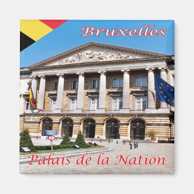 Imã zBE020 BRUXELLES Palace da Nação, (Frente)
