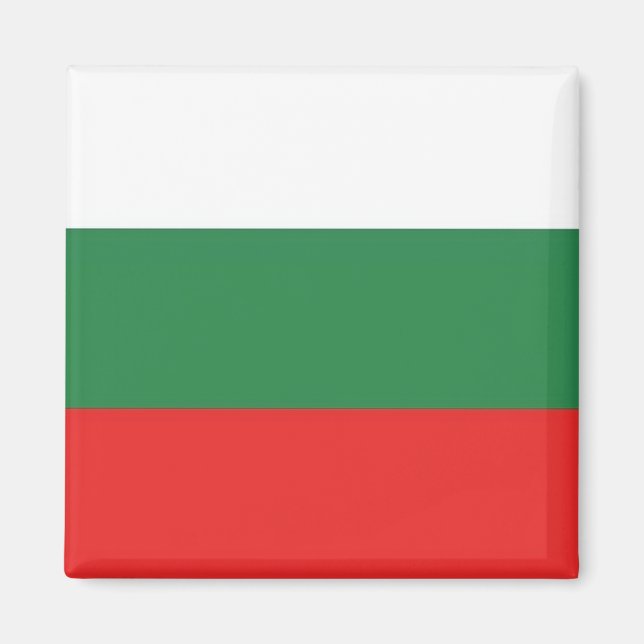 Imã zBG001 BULGARIAN FLAG, Bulgária, frigorífico (Frente)