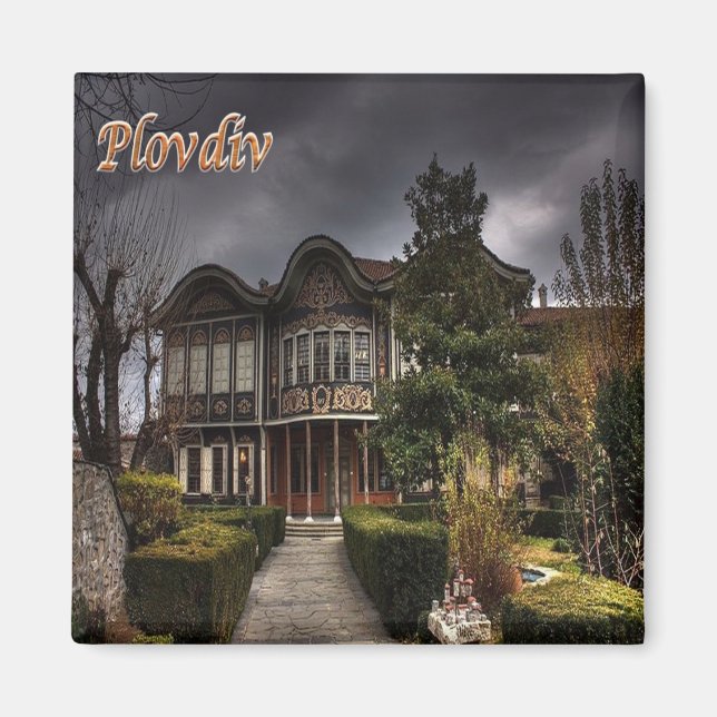 Imã zBG012 PLOVDIV Bulgária, frigorífico (Frente)